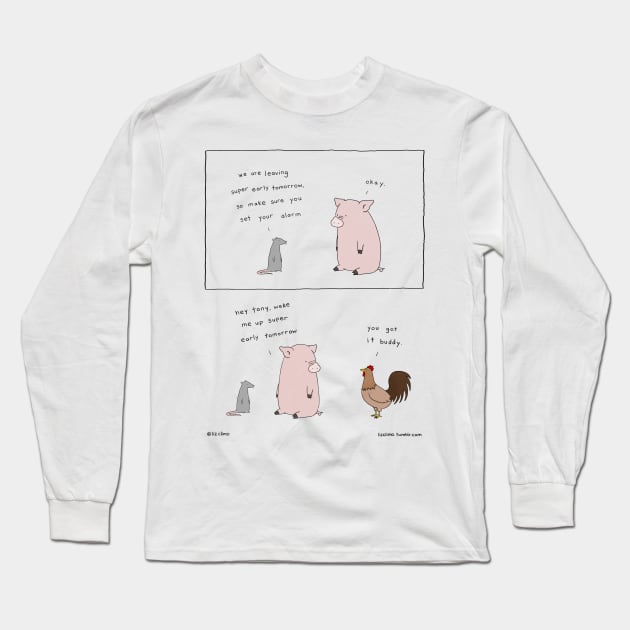 Alarm Long Sleeve T-Shirt by Liz Climo